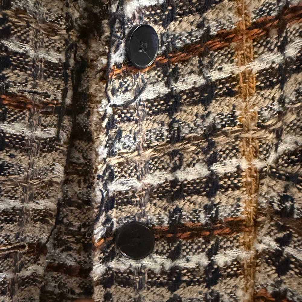 DAVI & DANI Multicolor Tweed Coat - Picture 4 of 6